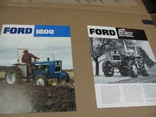 Ford 1600 Tractor Sales Brochure Plus 4 Wheel Drive Sheet Literature