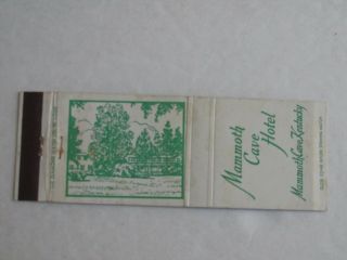 E378 Vintage Matchbook Cover Ky Kentucky Mammoth Cave Hotel