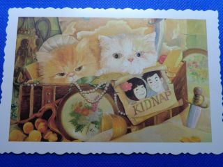 Postcard,  Cute Kittens,  Pattern Edging,