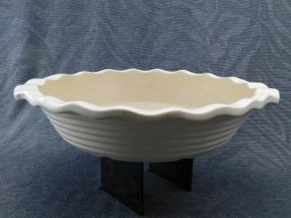 9 " Deep Dish Pampered Chef Stoneware Pie Pan Plate 301 Vanilla Cream Color