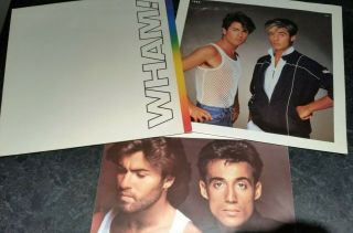 Wham " The Final " Double Lp (1986) Epic Epc88681 Near Vinyl,  Poster Insert