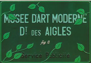 Vintage Advertising Postcard Broodthaers Marcel Musee Moderne Des Aigles 1971
