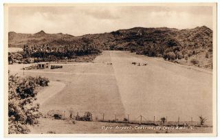 St.  Lucia B.  W.  I Castries Vigie Airport Vintage Postcard 1084