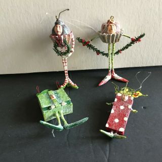Dept 56 Krinkles Patience Brewster Four Mini Christmas Ornaments Truffles&bags