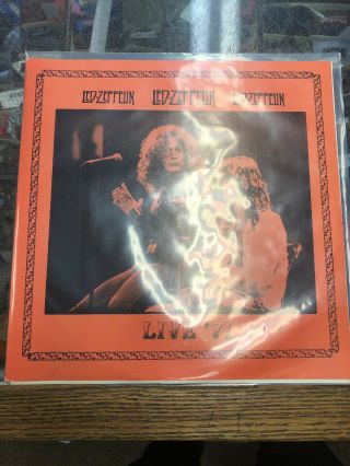 Led Zeppelin Bootleg Vinyl Record Lp Live 71 F - 906
