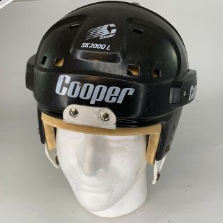 Vintage Cooper Sk2000 L Hockey Helmet Black Irish Hurling Skateboard Old Timer