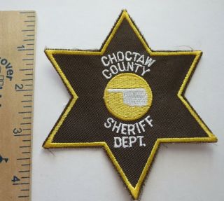 Choctaw County Oklahoma Sheriff Dept.  Patch Vintage