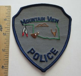 Mountain View Oklahoma Police Patch Vintage