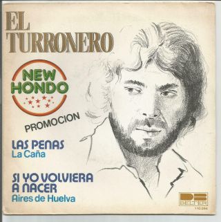 El Turronero Las Penas 1980 Spain Only 7 " 45 Eastern Cosmic Disco Funk J.  Llobell