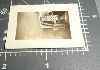 1938 Louisiana State License Plate Unusual Back Of Car Wallet Vintage Photo