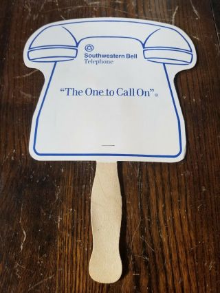 Southwestern Bell Telephone Co.  Vintage Fan.  " The One To Call On "