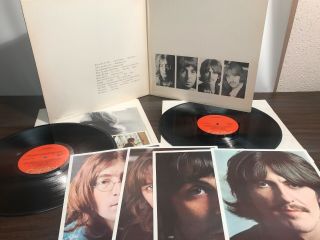 The Beatles White Album 1968 2 Lp Vinyl Swbo - 101 Complete Orange Ex/ex