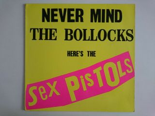Sex Pistols Never Mind The Bollocks Virgin V 2086 Johnny Rotten Punk German