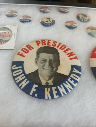 1960 John F Kennedy For President Classic Campaign Button