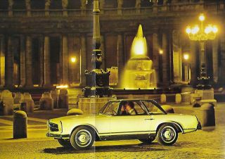 Mercedes Benz 230 Sl (pagode) Car Brochure From 1965