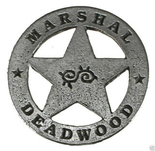 Deadwood Marshal Old Wild West Western Badge Obselete Made In Usa 20