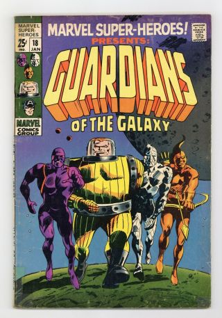 Marvel Heroes 18 Gd/vg 3.  0 1969 1st And Origin Guardians Of The Galaxy