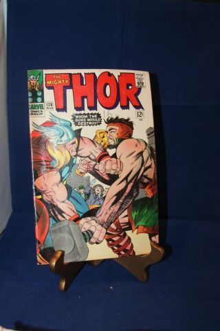 Vintage 1966 The Mighty Thor Marvel Comic Book Mar No.  126