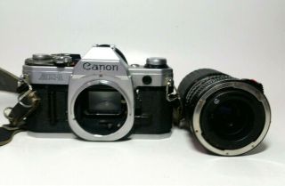 Canon AE - 1 35mm Vintage Film Camera with Sigma Zoom 35 - 105mm Lens 2