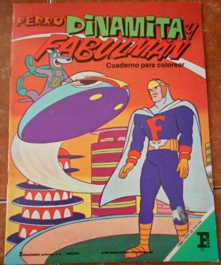 Dynomutt & Dog Wonder Mexican Coloring Book Hanna Barbera Fabulman 1980 Toy Doll