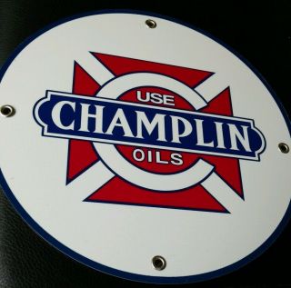 Champlin Gas Oil Gasoline Sign