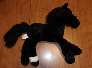 2009 Al Legendary Wells Fargo Plush Black Stagecoach Pony Horse