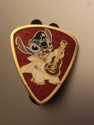Disneyland Dlr Elvis Stitch Guitar Pick Pin Le 3000