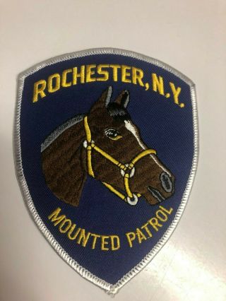 Old Rochester York Police Patch Mounted Patrol - Horse