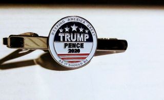 Trump/pence 2020 Re - Election Campaign Tie Bar/tie Clip