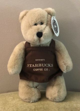 Nwt Starbucks 2003 Limited Edition Bearista Pikes Place Market 9” Plush Bear