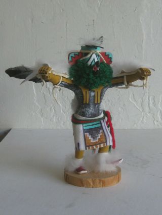Vtg Navajo Hopi Native American Indian Eagle Dancer Kachina Doll Artist Signed