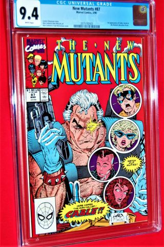 The Mutants 87 1st Appearance Of Cable Cgc Grade 9.  4 2075192003