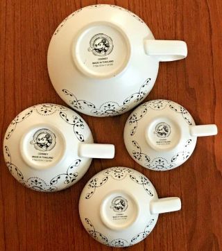 Disney Mickey Mouse Ceramic Measuring Cups Set of 4 Authentic Disney 3