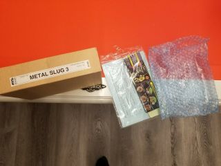 Neo Geo Metal Slug 3 Mvs Art Kit Box And Art No Mini - Marquee Great Shape