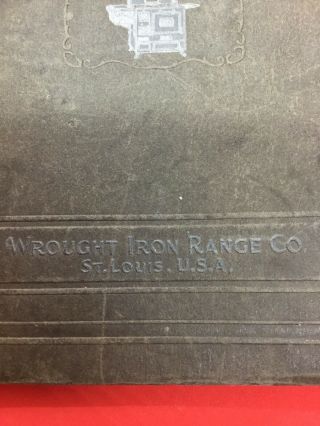 Home Comfort Range 1926 Wrought Iron Range Co St Louis Instructions W Cookbook 3