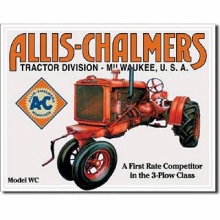Allis Chalmers Tractor Farm Equipment Model Wc Retro Vintage Wall Art Decor Sign