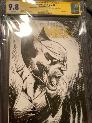 Wolverine Art Sketch Extraordinary X - Men 1 9.  8 Cgc Ss Shelby Robertson
