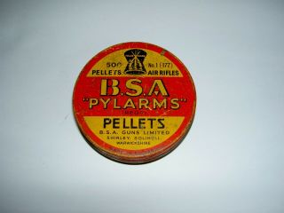 Vintage Bsa Pylarms Pellet Tin