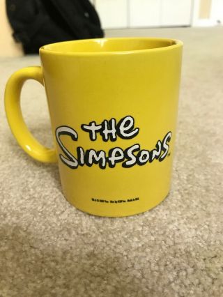 The Simpsons Movie Coffee Mug Yellow Homer Simpson Collector 