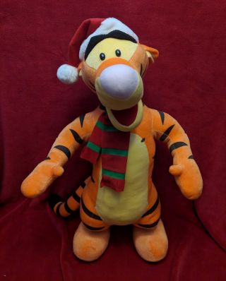 Disney Winnie The Pooh Tigger Christmas Door Greeter Plush 28 Inches Tall