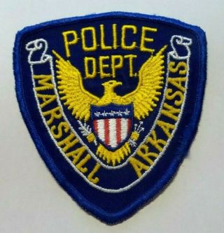 Old Marshall Arkansas Police Patch
