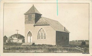 1911 Gooding Idaho Presbyterian Church Rppc Real Photo Martin Postcard 2391