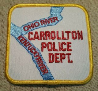 Ky Carrollton Kentucky Police Patch (3.  25in)