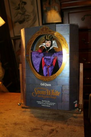 1998 Mattel Disney Evil Queen Doll Snow White And The Seven Dwarfs No.  18626