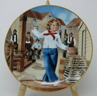 The Danbury Shirley Temple Collector Plate & Mug Captain January w/COA 2