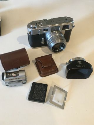 Aires 35 Iii C Vintage Rangefinder Camera With Accessories