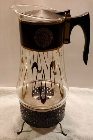 Vintage David Douglas Flameproof Glass Percolator Coffee Pot Carafe Mcm 40 Oz