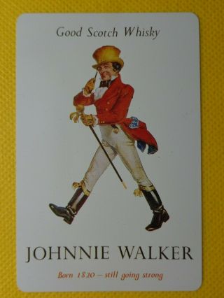 Vintage,  Single,  Johnnie Walker Whisky ; Swap Playing Card.