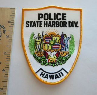 Hawaii State Harbor Division Police Patch Vintage
