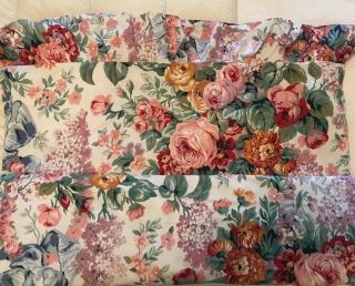 Vintage Ralph Lauren King Flat - And Fitted Sheets - Allison Floral Ruffle Top